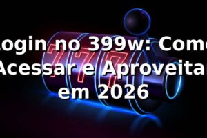 Login no 399w: Como Acessar e Aproveitar em 2026 🕹️